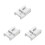 3Pièces Boucles Ceinture Métal Argent Accessoires Épée Cosplay 8