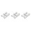 3Pièces Boucles Ceinture Métal Argent Accessoires Épée Cosplay 10