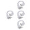 600Pcs Durable White Elastic Barbed Thread for DIY Masks Hats 8