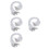 600Pcs Durable White Elastic Barbed Thread for DIY Masks Hats 9