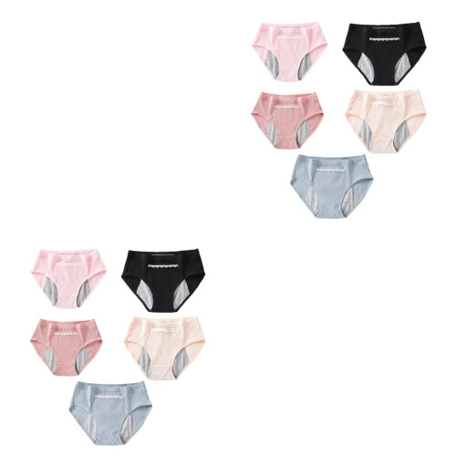 10Pièces Culottes Physiologiques Protège- Coton 2
