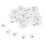 1000St Wit Polyester Merklabels, Wasbare Maatlabels Voor Kleding 2