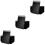 75Pcs Black Shockproof Bubble Storage Bags for Shipping Use 5