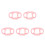5Pièces Housses Silicone Rose Avec Protège 5
