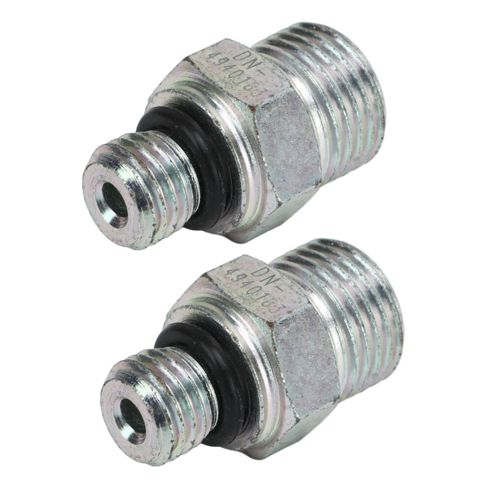 2Pcs Turbo Oil Feed Connectors For Dodge Ram 5.9L Cummins 1998-2019 8431389637785
