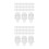 200Pcs Transparent Acrylic Triangle Code Fastener Set for Home Use 6