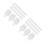 200Pcs Transparent Acrylic Triangle Code Fastener Set for Home Use 7
