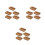15Pcs Kraft Paper Snack Light Brown 8