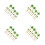 36Pièces Palmier Plastique Vert Pour Décoration Modélisme 4