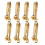 24Pièces Mini Pinces Dorées Acier 304 Serveur Pour Café Snacks 2