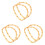 6Pcs Solid Bamboo D Shape Bag Handles Light Brown for DIY Handbag Use 2