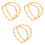 6Pcs Solid Bamboo D Shape Bag Handles Light Brown for DIY Handbag Use 3
