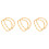 6Pcs Solid Bamboo D Shape Bag Handles Light Brown for DIY Handbag Use 4