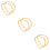 6Pcs Solid Bamboo D Shape Bag Handles Light Brown for DIY Handbag Use 9