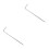 2Pièces Bâtons De Mise À Argentés Protection Antenne Clôture 6