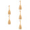 5Pièces Rame Cosplay Décorative Beige Bois Accessoire Performance 9