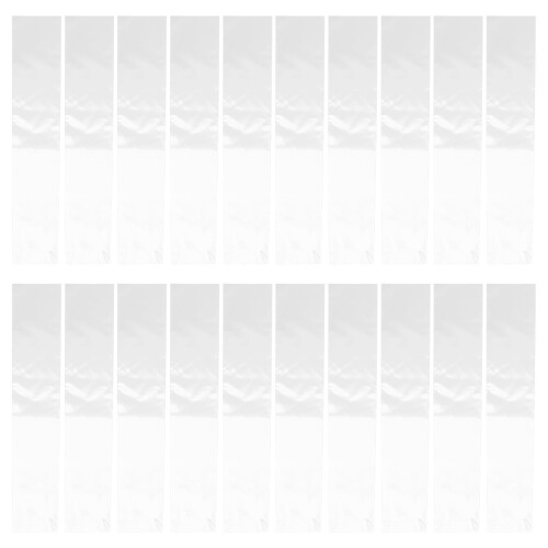 100Pcs Men's Tie Storage Clear Plastic Bags Compact Necktie Covers 1