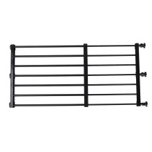 Short Dog Gate, Adjustable Indoor Pet Barrier, Black, 42cm