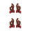 2Pairs Multi Material Removable Snowboard Deer Horn Decoration 8
