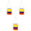 3Pcs Car Interior Decorations Plastic Hanging Ornaments with Tassels 5