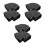 6Pièces Adaptateurs Aluminium Pour Coudes Noir Robuste 4