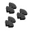 6Pièces Adaptateurs Aluminium Pour Coudes Noir Robuste 7
