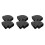 6Pièces Adaptateurs Aluminium Pour Coudes Noir Robuste 8