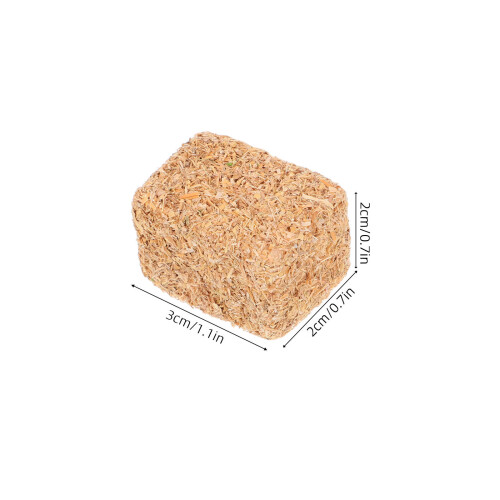 32Pcs Mini Wooden Haystack Decor Light Brown Rustic Farmhouse Ornament 1