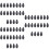 60Pcs Black Metal Needle Threader Wire with Flexible Loop for Sewing 7