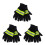 3Paires Résistants Chaleur Secours Multicolores 3