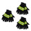 3Paires Résistants Chaleur Secours Multicolores 6