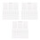 3Pcs White A7 Binder Refill Paper Daily Weekly Monthly Planner Inserts 4
