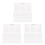 3Pcs White A7 Binder Refill Paper Daily Weekly Monthly Planner Inserts 5
