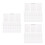 3Pcs White A7 Binder Refill Paper Daily Weekly Monthly Planner Inserts 10
