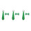 3Ensembles Nœuds Et Cravates Verts Pour Banquet 3