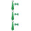 3Ensembles Nœuds Et Cravates Verts Pour Banquet 4