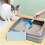 6Pièces Boîte Range Pelle Litière Chat Design Chat 11