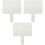 3Pcs White Classroom Dry Erase Paddles with Handle for Students 5