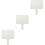 3Pcs White Classroom Dry Erase Paddles with Handle for Students 7