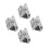 4Pièces Support Caméra Acier Inoxydable Argent 360 Réglable 7