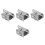 4Pièces Support Caméra Acier Inoxydable Argent 360 Réglable 8