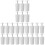 24Pcs White Plastic Shutter Fasteners Buffer Stopper for Roller Blinds 4