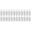 24Pcs White Plastic Shutter Fasteners Buffer Stopper for Roller Blinds 6