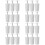 24Pcs White Plastic Shutter Fasteners Buffer Stopper for Roller Blinds 7