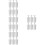 24Pcs White Plastic Shutter Fasteners Buffer Stopper for Roller Blinds 9