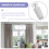 24Pcs White Plastic Shutter Fasteners Buffer Stopper for Roller Blinds 11