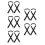 10St Nylon Elastische Paarden Dekensluiting Met Verstelbare Leg Straps 10