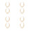 8Pcs Multi Alloy Handbag Chains Stylish Decorative Purse Accessories 5