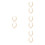 8Pcs Multi Alloy Handbag Chains Stylish Decorative Purse Accessories 7