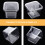50Ensembles Coupes À Pudding Jetables Pet Solides Assortis 3